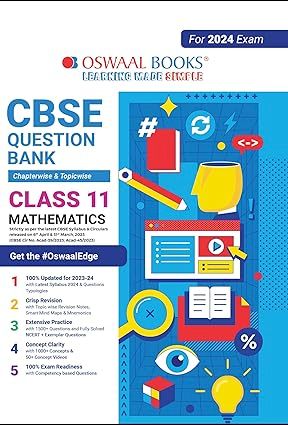 OSWAAL QUESTION BANK CHAPTERWISE & TOPICWISE CLASS 11 MATHEMATICS