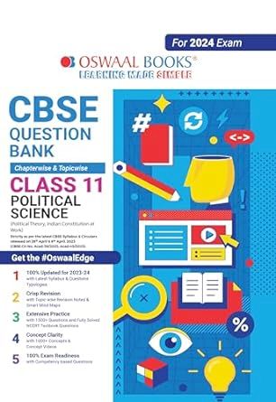 OSWAAL QUESTION BANK CHAPTERWISE & TOPICWISE CLASS 11 POLITICAL SCIENCE 