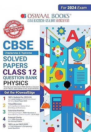 OSWAAL QUESTION BANK CHAPTERWISE & TOPICWISE CLASS 12 PHYSICS