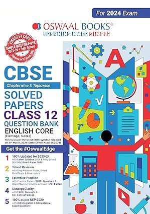 OSWAAL QUESTION BANK CHAPTERWISE & TOPICWISE CLASS 12 ENGLISH CORE