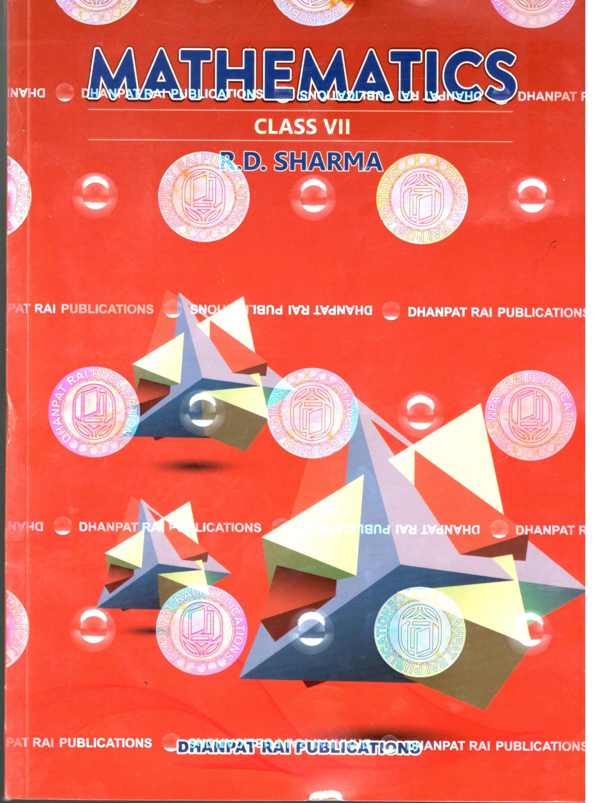 DHANPAT RAI RD MATHEMATICS CBSE CLASS 7