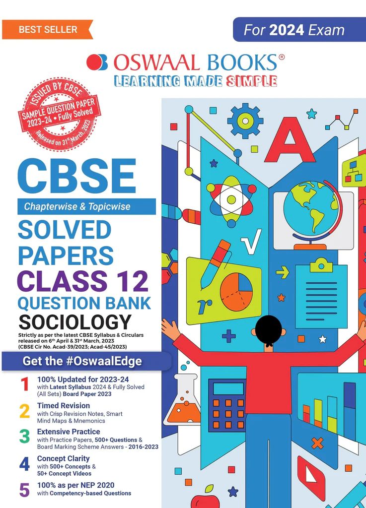 OSWAAL QUESTION BANK CHAPTERWISE & TOPICWISE CLASS 12 SOCIOLOGY 
