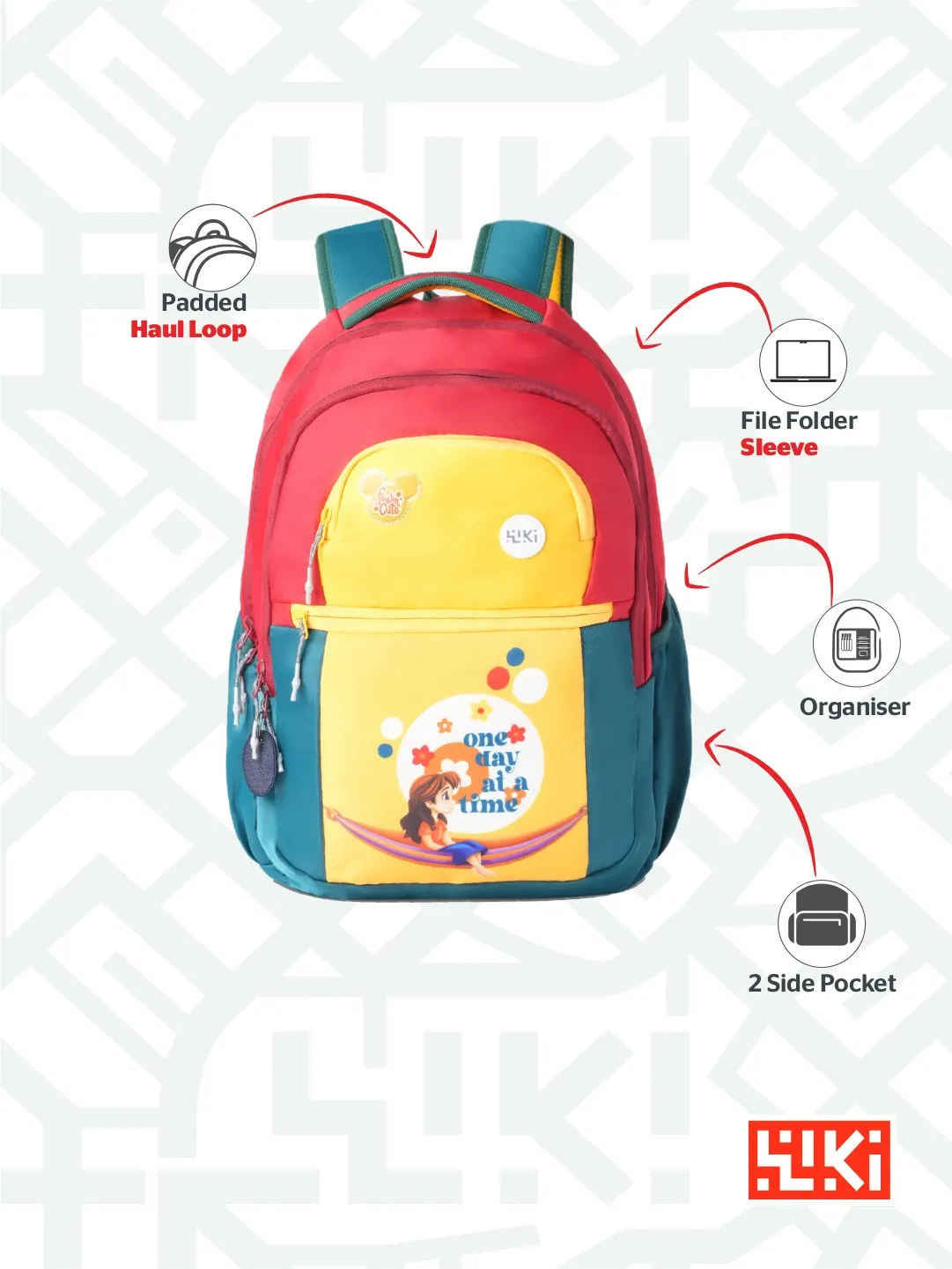 Wiki Glam 27 L Backpack - Yellow