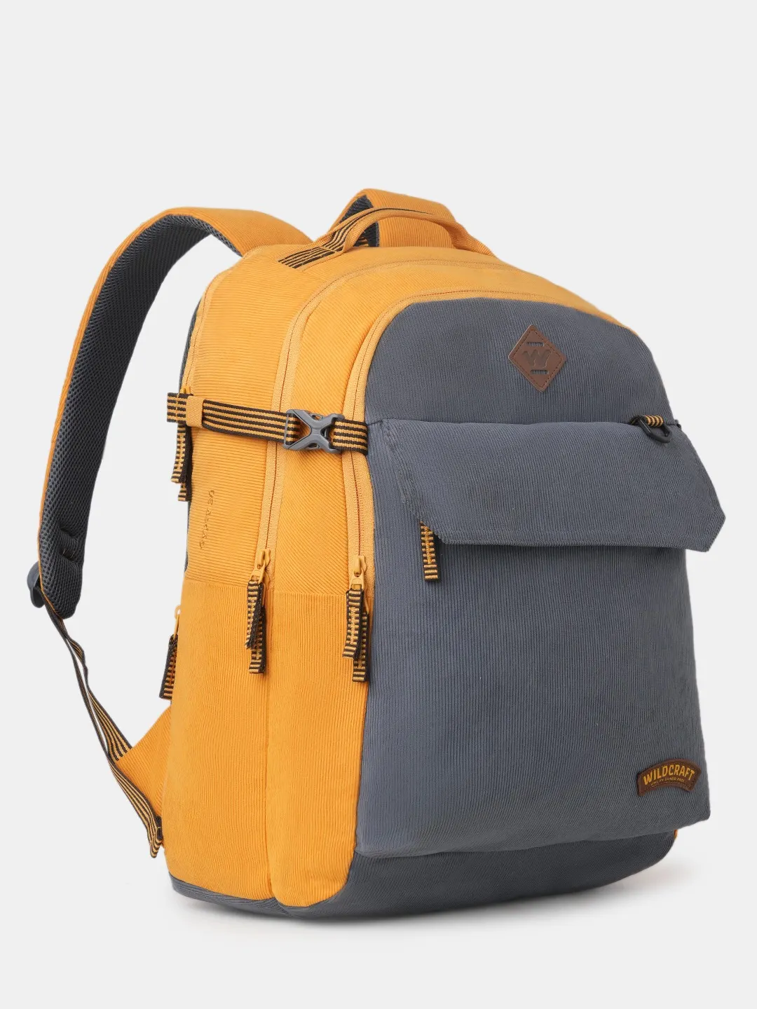 Gypsy 30 Litres Laptop Backpack-Grey Yellow