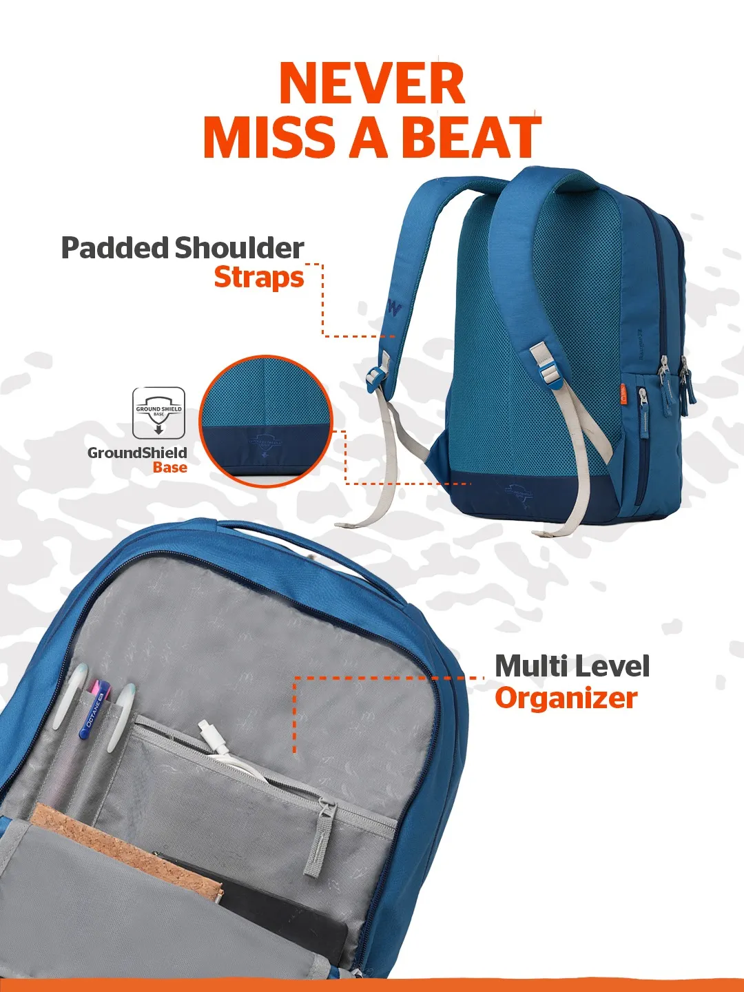 Ranger 35 Litres Laptop Backpack-Blue